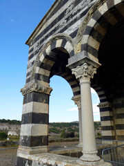Obraz premium Basilica della Santissima Trinità di Saccargia, near Codrongianos, Sassari, Sardinia, Italy