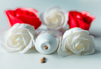 cosmetic product in a tube