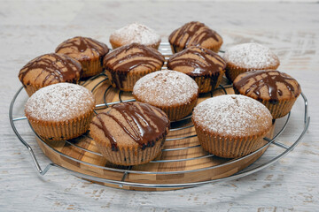 Homemade delicious cappucino muffin