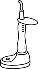 Wireless LED dental curing light lamp