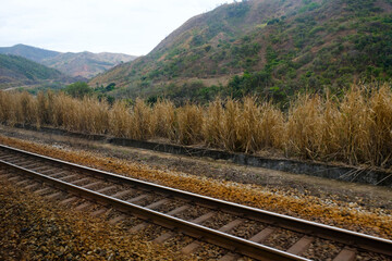 Fototapeta premium railway in the mountains