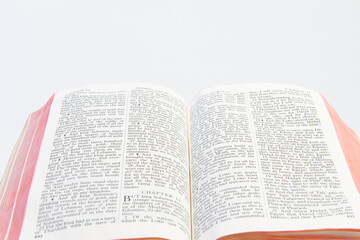 Obraz premium open bible on the white background