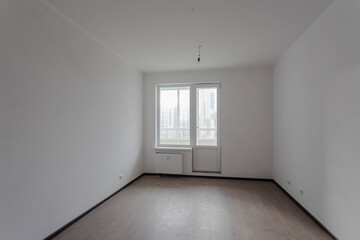 room with a fine finish without furniture