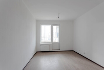 room with a fine finish without furniture