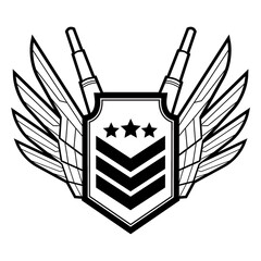 Vector logo, badge, symbol, icon template design with Shield Theme
