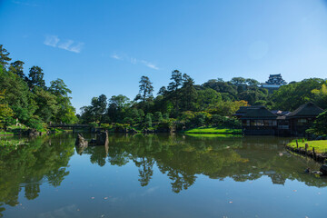 Fototapeta premium 玄宮園と彦根城