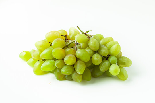 Bunch of grapes isolated on the white background