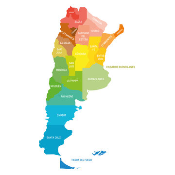Argentina - map of provinces