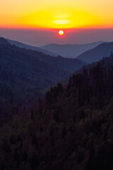 Obraz premium sunset in the mountains