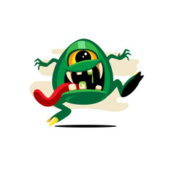 Funny Cyclop monster