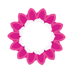 navratri mandala with pink color decoration hindu icon