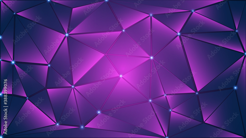 Poster abstract polygonal pattern. global network connections with points and lines. vector illustration