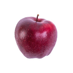 Fototapeta na wymiar Big fresh red apples on white background