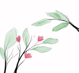 background with flowers