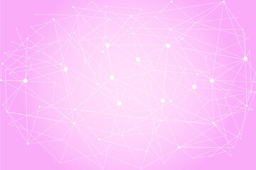 Fototapeta premium Network abstract connection isolated on white background. Network technology background with dots and lines. Ai background. Modern abstract concept. Ai vector, network technology