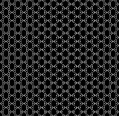 Mechanical hexagonal seamless repeat pattern background