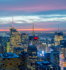 New York - DECEMBER 20, 2013: View of Lower Manhattan on Decembe