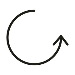 user interface update data arrow linear style