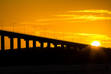 Fototapeta na wymiar Sunset Bridge