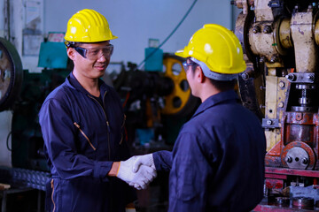 Two Asian male workers