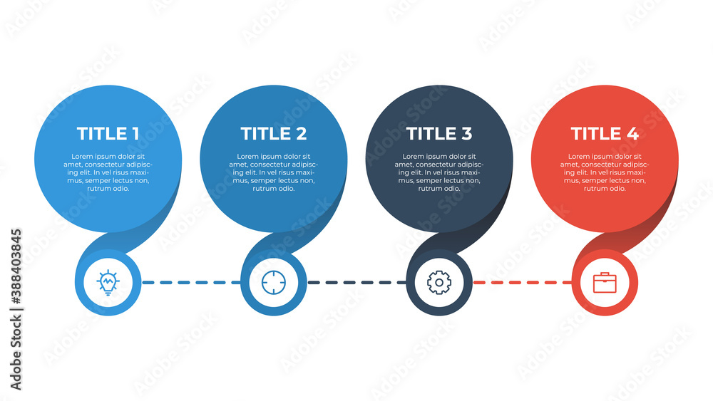 Poster infographic element with 4 options, steps, processes, list, point. business data visualization templ