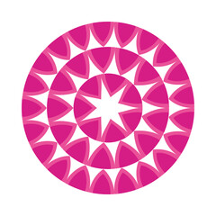 navratri mandala with pink color decoration hindu icon