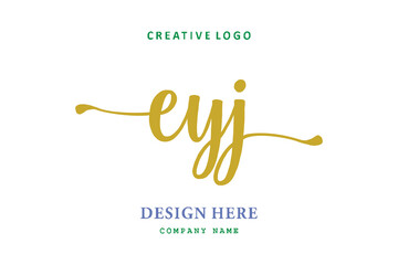 EYJ lettering logo is simple, easy to understand and authoritative