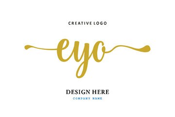 EYO lettering logo is simple, easy to understand and authoritative