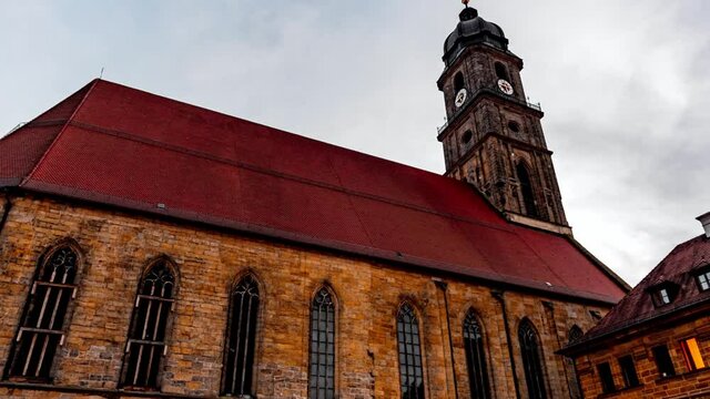 hyperlaps from basilika saint martin in amberg at the market place