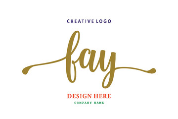 FAY lettering logo is simple, easy to understand and authoritative