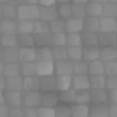 8K cobblestone pavement floor roughness texture, height map or specular for Imperfection map for 3d materials, Black and white texture