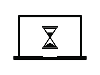 hourglass icon vector