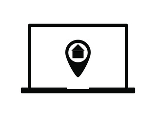 laptop pointer label house