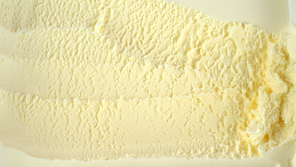 Texture ice cream Vanilla, Top view Food concept, Blank for design..