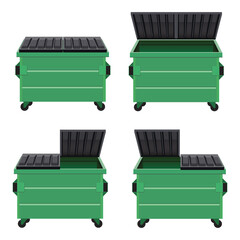 Dumpster Trash Garbage Container Bin