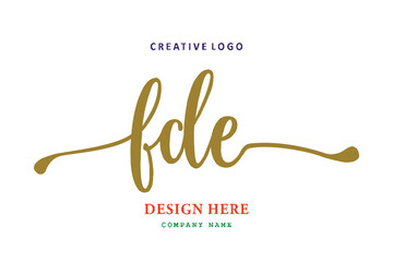 FDE lettering logo is simple, easy to understand and authoritative
