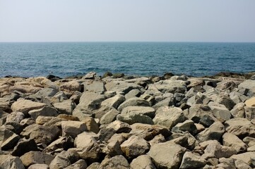 Fototapeta na wymiar rocks and sea
