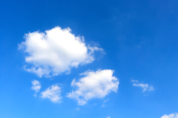 Blue sky background with clouds