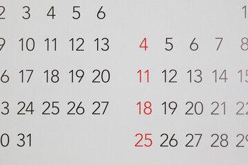 Obraz premium カレンダー