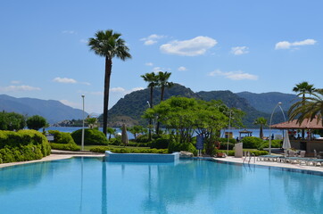 Turke , Marmaris , pool in resort