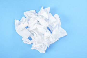 Crumpled tissue paper.