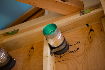 住宅の施工現場