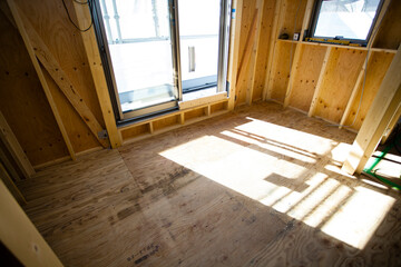 住宅の施工現場