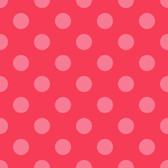 Light pink dot pattern on pink background for design, Dot wallpaper, texture textile or background, Vector