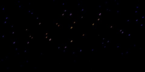 Dark Blue, Red vector backdrop with woman's power symbols.