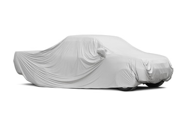 Car cover for pickup truck (with clipping path) isolated on white background © Winai Tepsuttinun