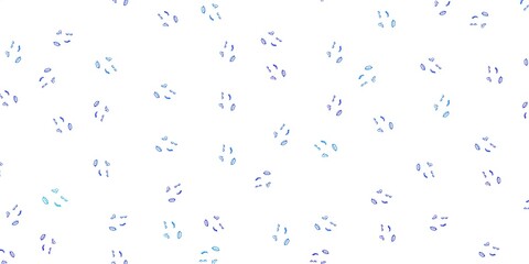 Light BLUE vector template with businesswoman signs.