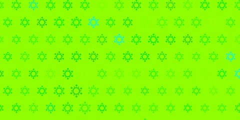 Light green, yellow vector texture with disease symbols.