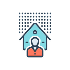 Color illustration icon for bother