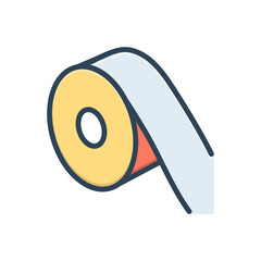 Color illustration icon for  reflective tape